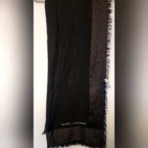 Marc Jacobs metallic boarder print scarf